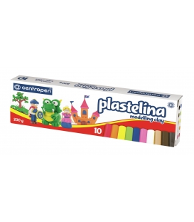 Plastelína 10 barev 200g Centropen 9560/10