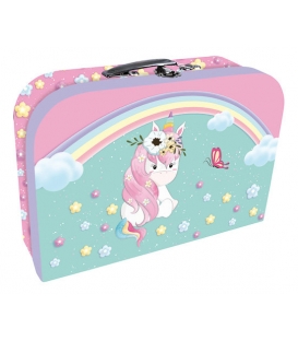 Kufřík dětský na malířské potřeby 35cm Rainbow Unicorn