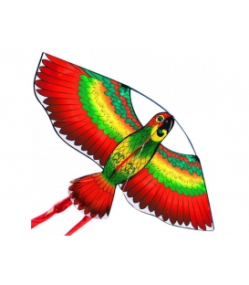Drak textilní Papoušek 110x150cm mix