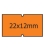 Etikety samolepící 22x12 signální oranž kotouček Cola-ply