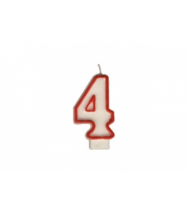 Svíčka dortová – číslo „4“