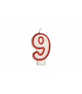 Svíčka dortová – číslo „9