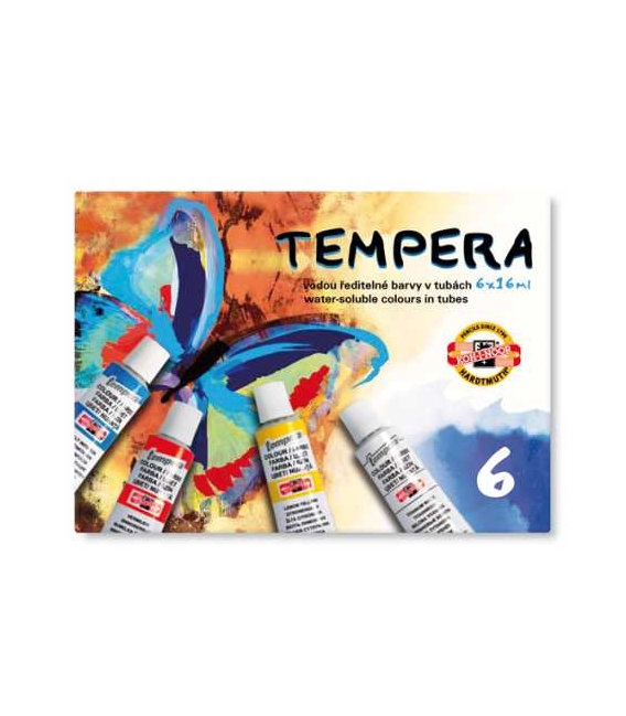 Tempery 6 odstínů