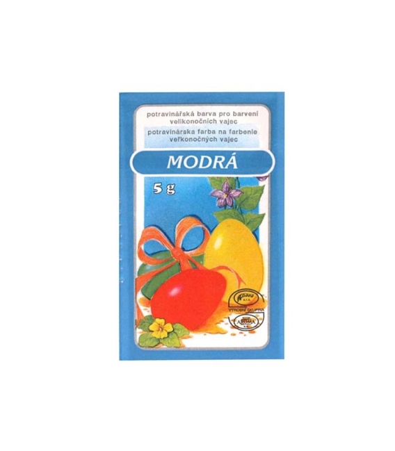 Barvy na vajíčka prášková 5g modrá