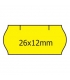 Etikety samolepící 26x12 signální žlutá kotouček