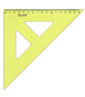 Trojúhelník 45/177 s ryskou žlutý  744152