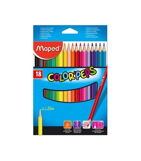 Pastelky MAPED ColorPeps 18