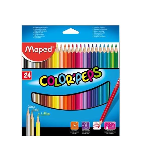 Pastelky MAPED ColorPeps 24
