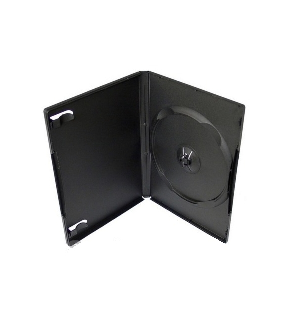 Box na 1ks DVD -14mm černý