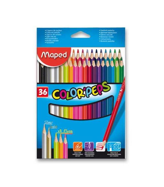 Pastelky MAPED ColorPeps 36