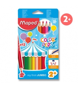 Pastelky MAPED MAXI 12 barev