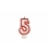 Svíčka dortová – číslo „5“