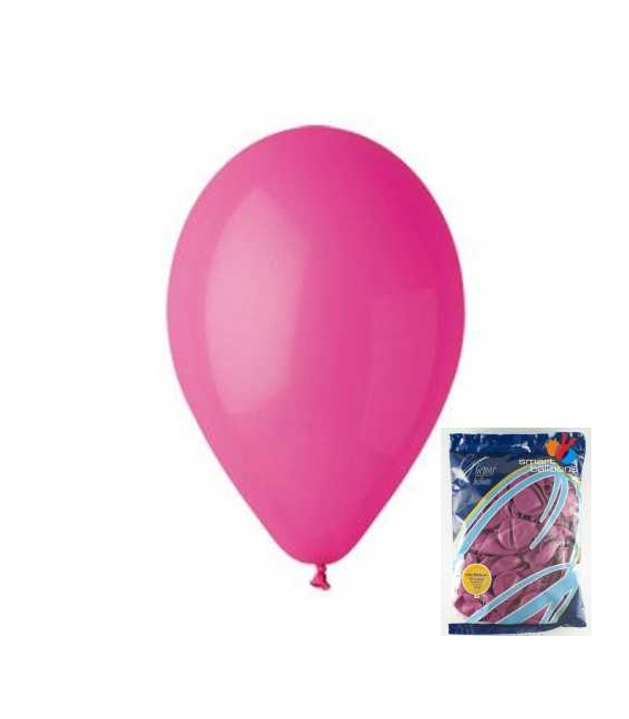 Balónek nafukovací kulatý růžový/ 100ks