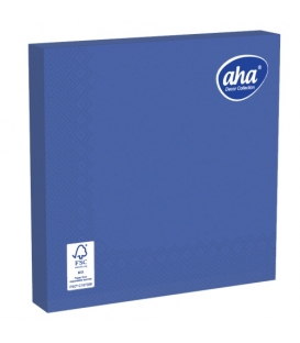 Ubrousky AHA 33x33/20ks 3vrstvé, tmavě modrá /12/