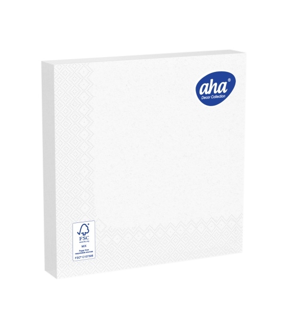 Ubrousky AHA 33x33/20ks 3vrstvé, bílá /1/