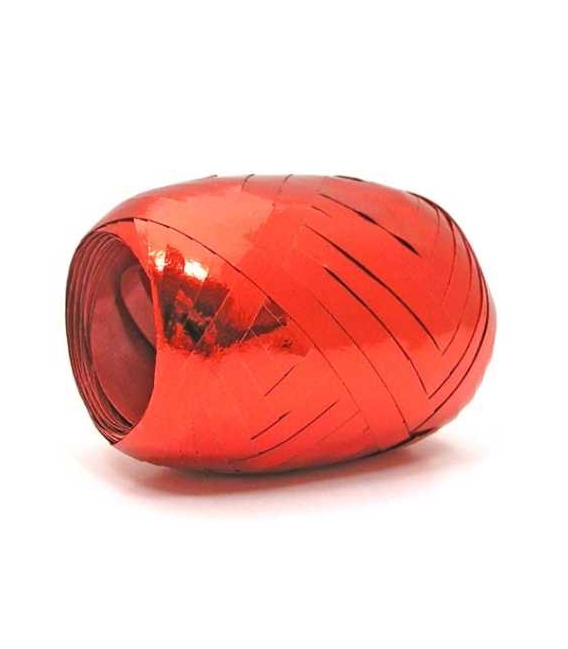 Stuha 0,5x20m metal vajíčko červená