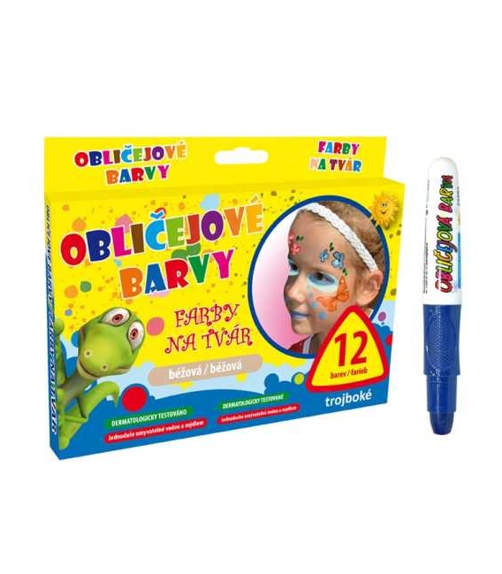 Barvy na obličej MFP modrá