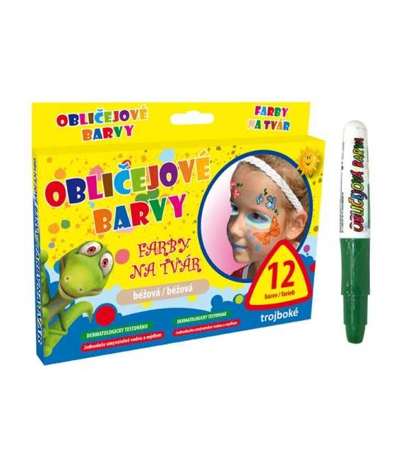 Barvy na obličej MFP zelená