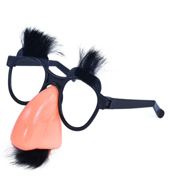 Maska karnevalová Brýle s nosem,knír a obočí