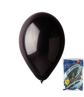 Balónek nafukovací kulatý černý/ 100ks