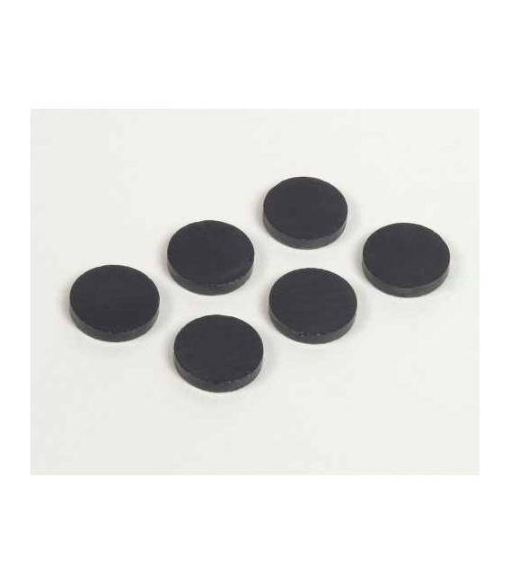 Magnet kulatý průměr 16mm/ 12 kusů černý