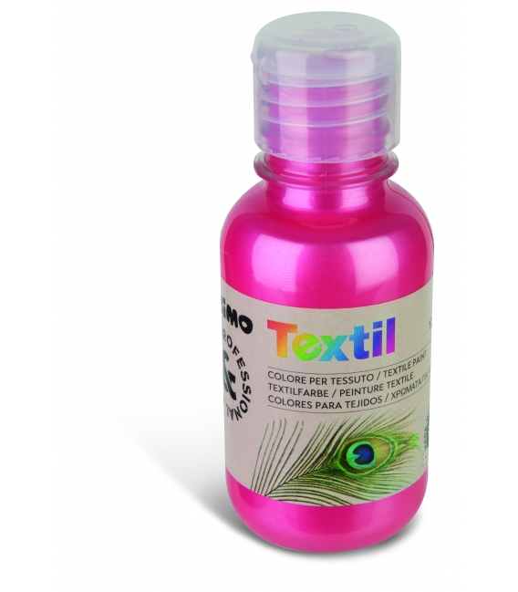 Barvy na textil 125 ml, metal červená