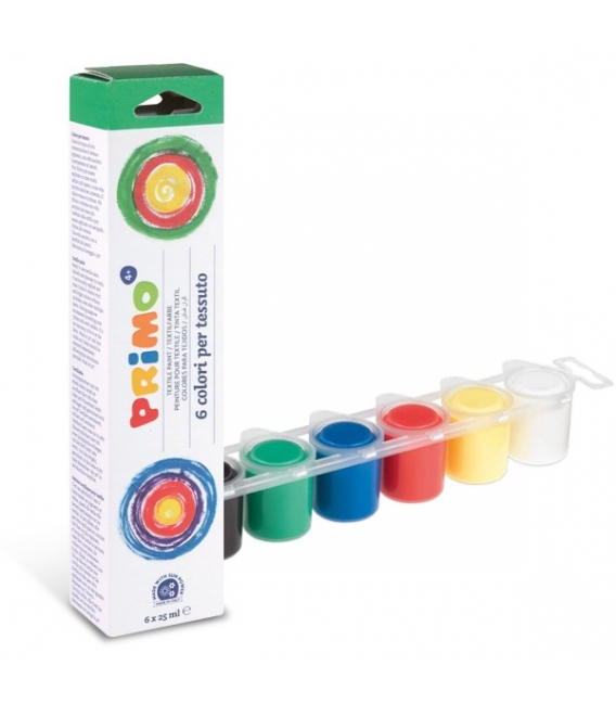 Barvy na textil Primo sada 6x25ml