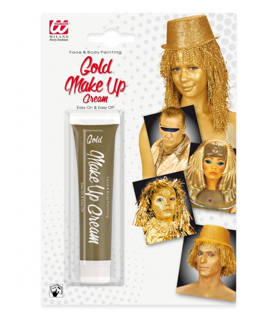 Barva na obličej Make-up zlatý