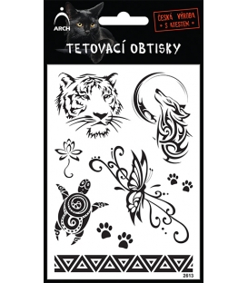 Obtisky tetovací černé Tygřice