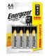 Baterie tužkové Energizer Alkaline power AA balení 4ks