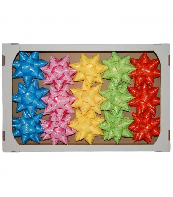 Hvězdička metalická průměr 15,5cm mix