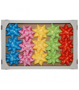 Hvězdička metalická průměr 15,5cm mix