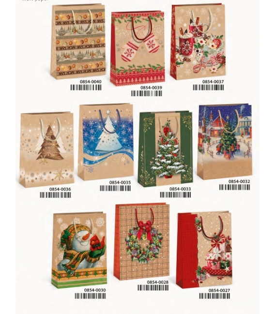 Taška dárková vánoční NATUR T5N