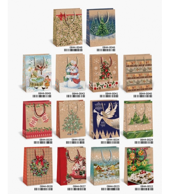 Taška dárková vánoční NATUR T4N