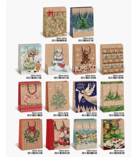 Taška dárková vánoční NATUR T4N