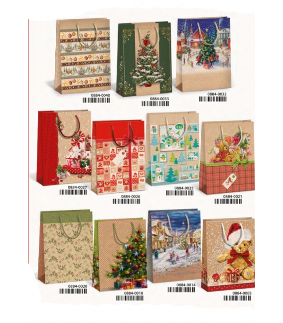 Taška dárková vánoční NATUR T8N