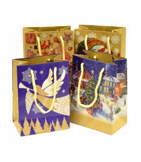 Taška dárková vánoční NATUR T2N