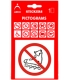 Etikety samolepící-Piktogramy- Zákaz vstupu s kol.bruslemi