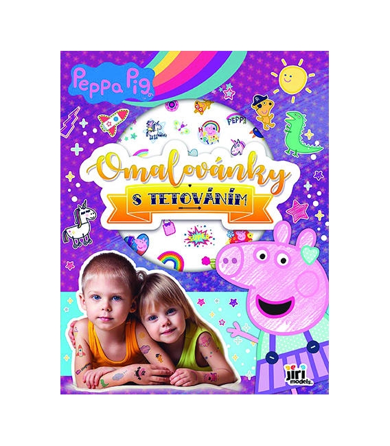 Omalovánky s tetováním Prasátko Pepa