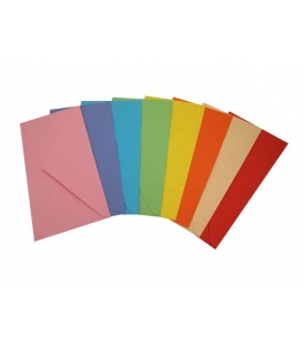 Obálky poštovní DL barevné mix