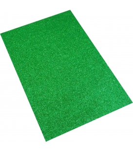 Pěna dekorační A4 glitr zelená /EG-012/