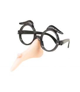 Maska karnevalová Nos čarodějnice + brýle