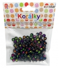 Korálky plastové Abeceda 4,7mm 25g