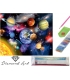 Malování s korálky 40x50cm Vesmír