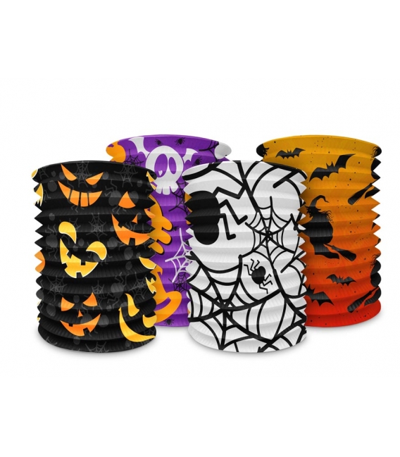 Lampion průměr 15cm válec Halloween