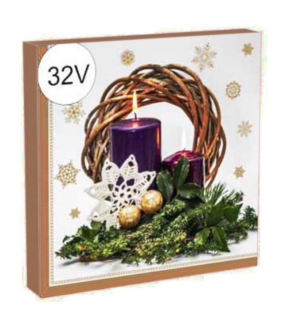 Ubrousky AHA 33x33/20ks  3vrstvé vánoční 32V