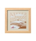 Rámeček na foto MDF 30x30cm světle hnědý