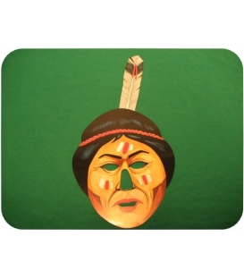 Maska karnevalová Maškarka papírová Indián