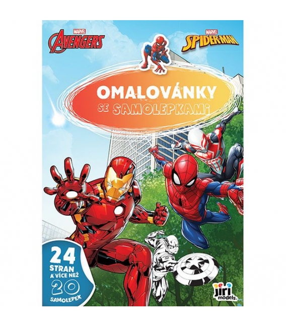 Omalovánky A4 se samolepkami Marvel