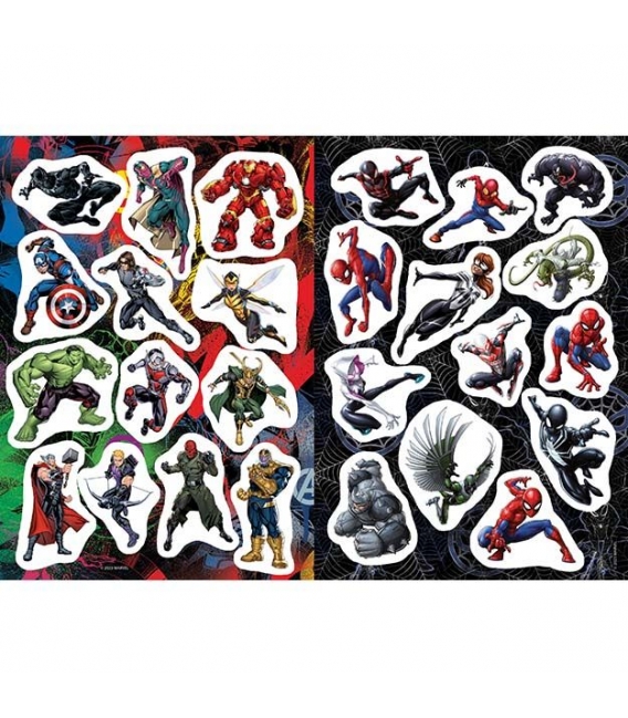 Omalovánky A4 se samolepkami Marvel